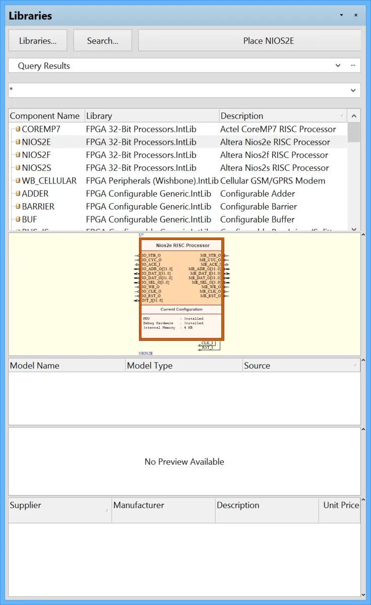 検索結果はLibrariesパネルに表示されます。 検索結果はLibrariesパネルに表示されます。